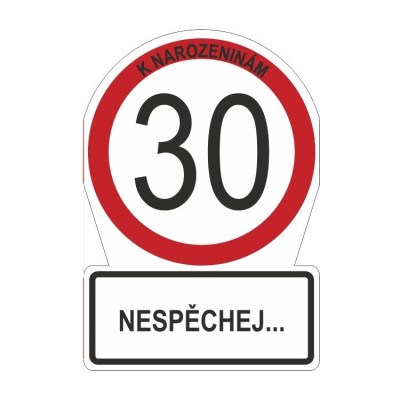 Albi Přání M - Dopravní značka 30
