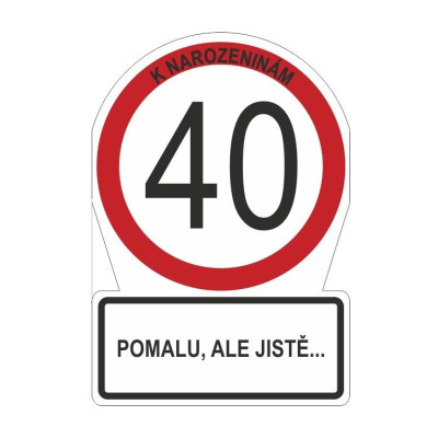 Albi Přání M - Dopravní značka 40