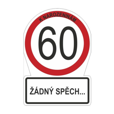 Albi Přání M - Dopravní značka 60