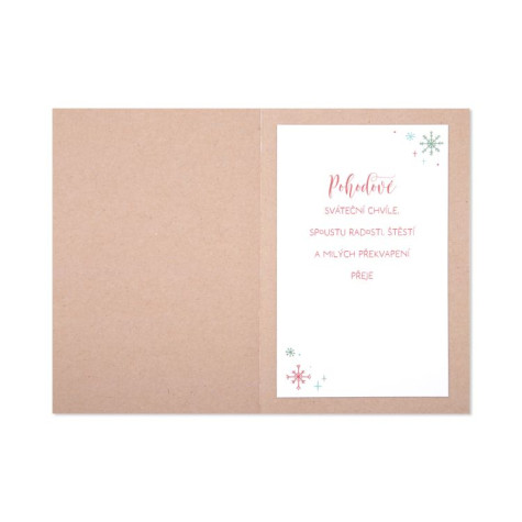 Albi 3D vánoční přání - Věnec z bambulek ~ 3