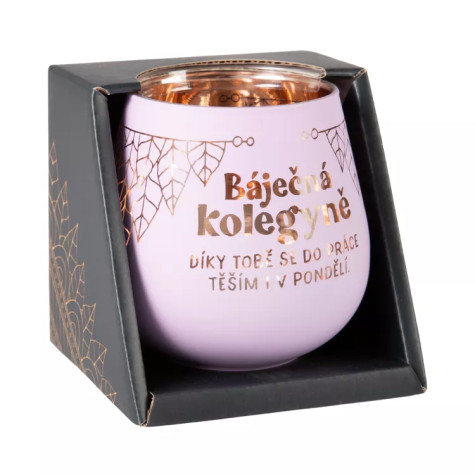 Albi Zrcadlový svícen - Báječná kolegyně - fialová ~ 2