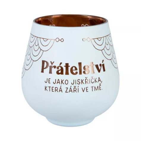 Albi Zrcadlový svícen - Přátelství - modrá ~ 1