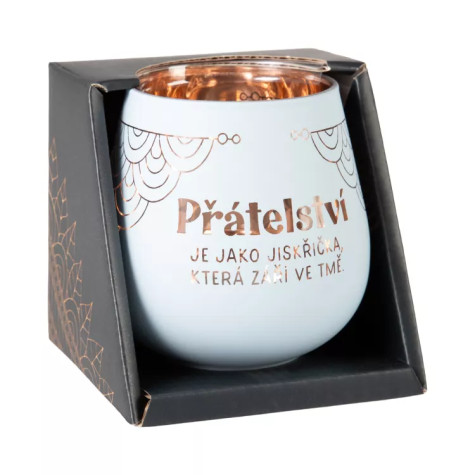 Albi Zrcadlový svícen - Přátelství - modrá ~ 2