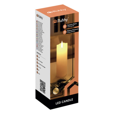 LED svíčka 15x5cm 1 ks Ruhhy 26719 ~ 5