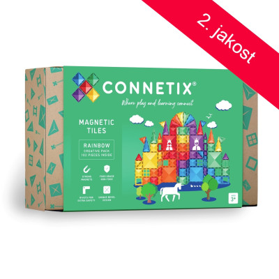 2.JAKOST CONNETIX Rainbow Creative Pack 102 dílů