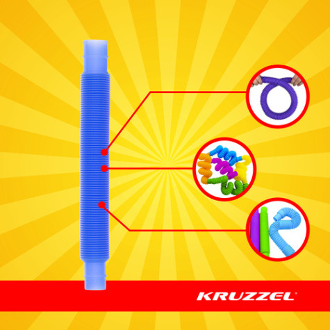 Stavebnice natahovací senzorické trubičky 10 ks Kruzzel 26693 ~ 2