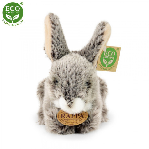 Rappa Plyšový králík tmavě šedý ležící 17 cm ECO-FRIENDLY ~ 3