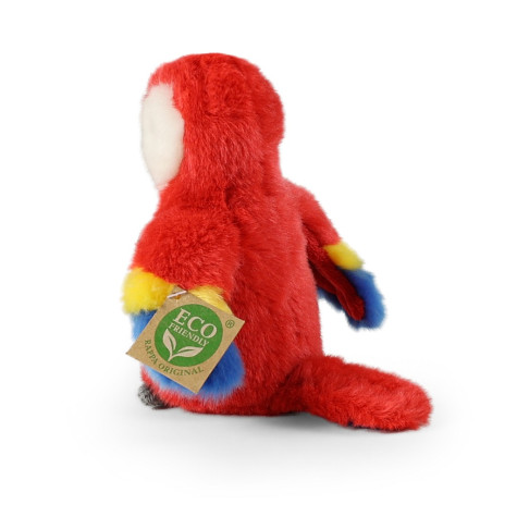 Rappa Plyšový papoušek Ara 16 cm červený ECO-FRIENDLY ~ 4
