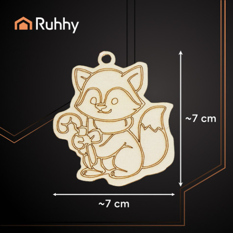 Dřevěné vánoční ozdoby k malování 24 ks Ruhhy 26471 ~ 5