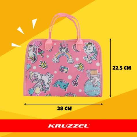 Vzdělávací interaktivní knížka pro děti - růžový Kruzzel 26880 ~ 8