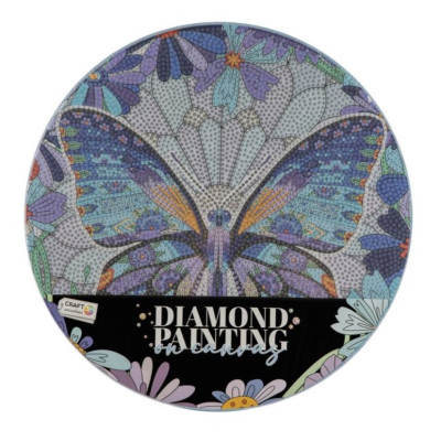 Craft Sensations Diamantové malování mandala 30 cm - Motýl