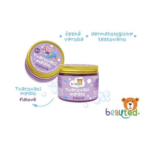 Teddies Beauted Tvarovací mýdlo v dóze - fialové ~ 2