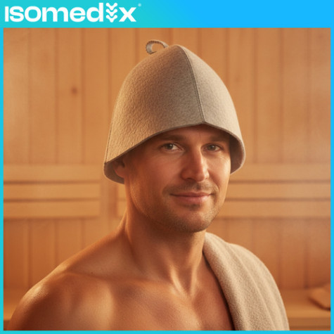 Čepice do sauny šedá Isomedix 26455 ~ 4
