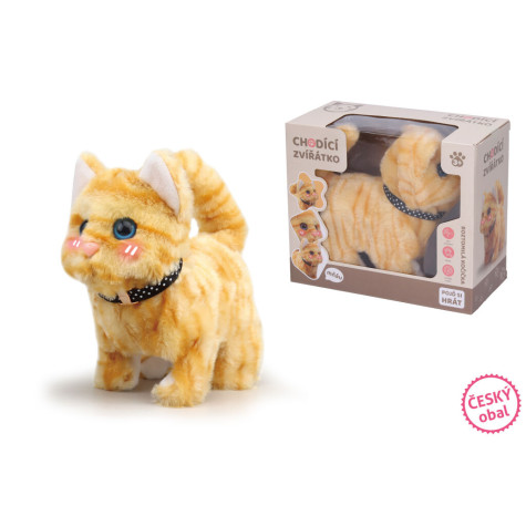 Wiky Chodící zvířátko s efekty Kočka 16 cm ~ 1