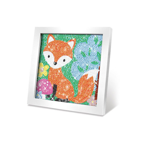 Kreativní set obraz s kamínky 17cm - Liška ~ 1
