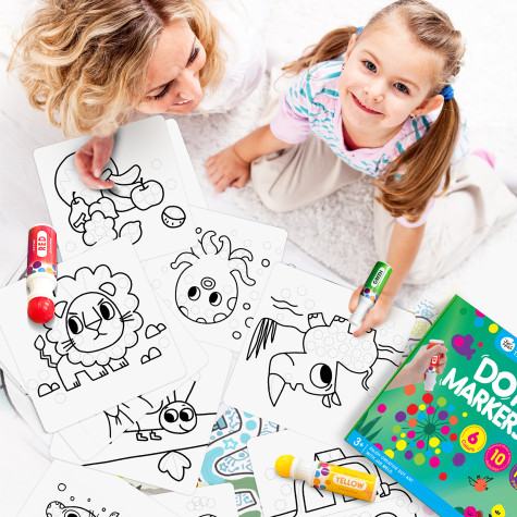 Jarmelo Barvy v tubě s omalovánkami 6 ks ~ 2