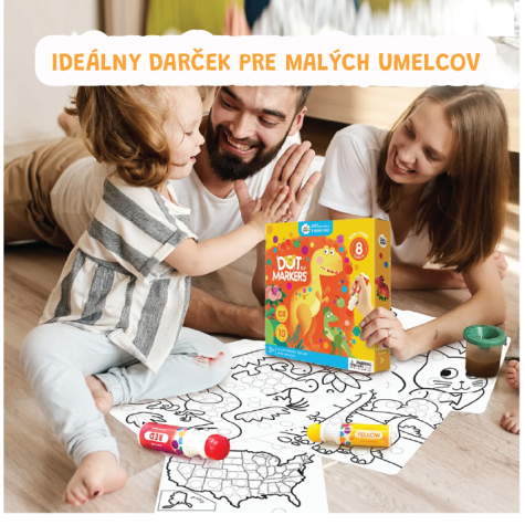 Jarmelo Barvy v tubě s omalovánkami 8 ks ~ 6