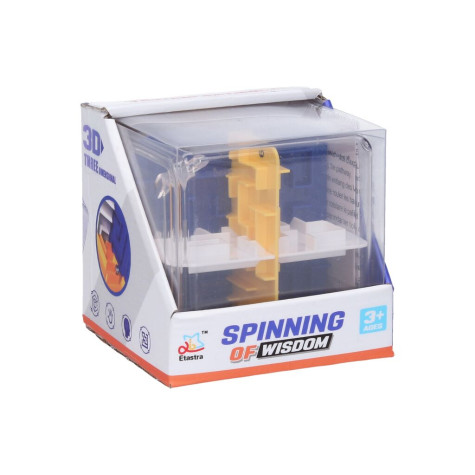 Bludiště 3D kostka barevná 9 cm ~ 2