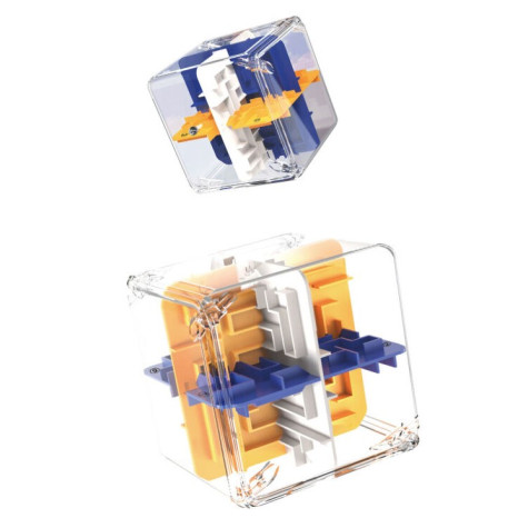 Bludiště 3D kostka barevná 9 cm ~ 1