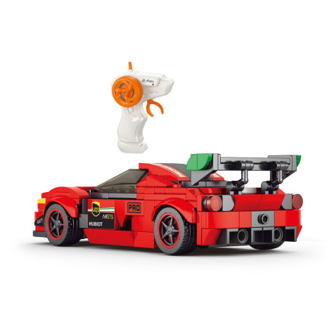 Wiky Stavebnice Auto červené RC na dálkové ovládání 17 cm 279 dílků ~ 3