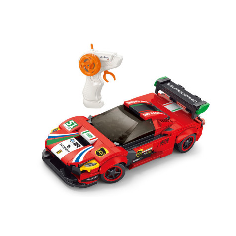 Wiky Stavebnice Auto červené RC na dálkové ovládání 17 cm 279 dílků ~ 4