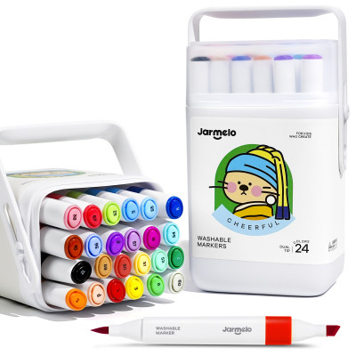 Jarmelo Oboustranné fixy se dvěma hroty v boxu 24 ks