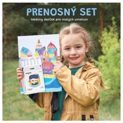 Jarmelo Oboustranné fixy se dvěma hroty v boxu 24 ks ~ 3