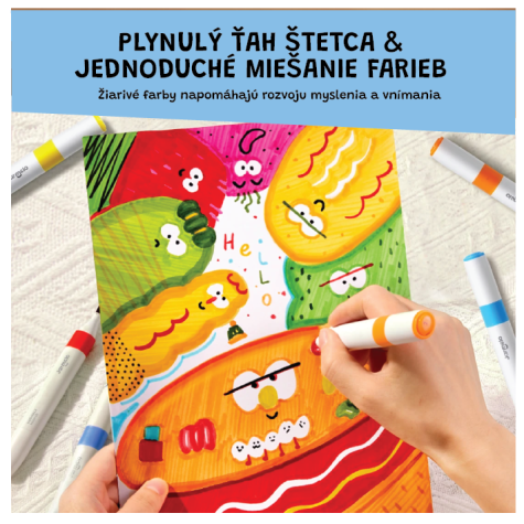 Jarmelo Oboustranné fixy se dvěma hroty v boxu 24 ks ~ 5