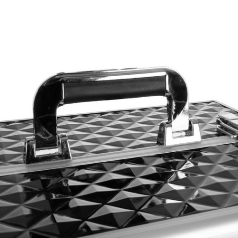 Přenosný kosmetický kufřík XL černý Soulima 22529 ~ 8