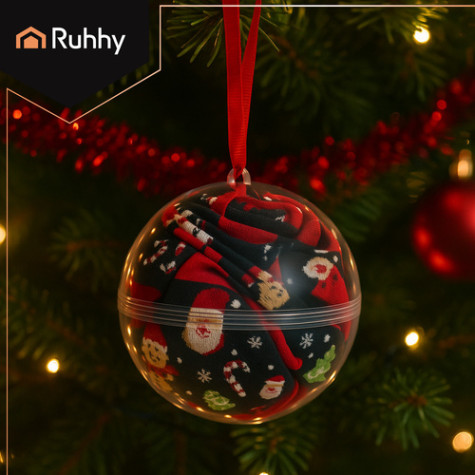 Vánoční ponožky v baňce 3 ks vel. 38-43 Ruhhy 26438 ~ 5