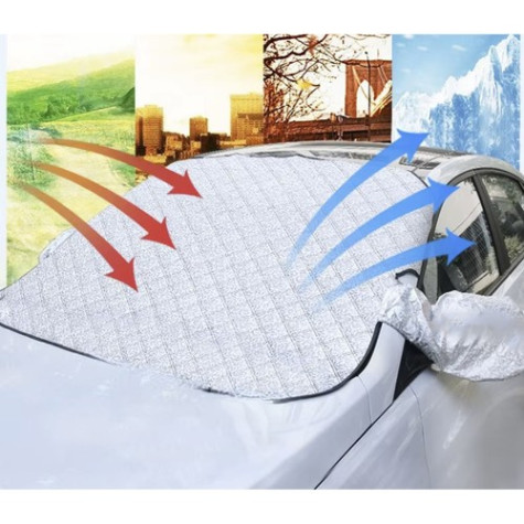 Protimrazová clona na přední sklo auta 143x122cm Xtrobb 22961 ~ 8