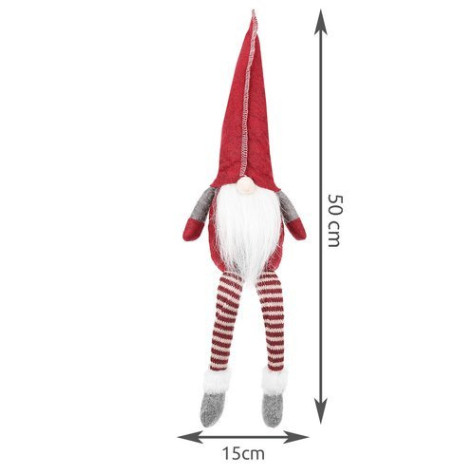 Sedící elf 50 cm červený Ruhhy 11425 ~ 8