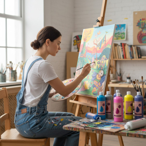 Barvy plakátové 500ml 12 ks Maaleo 26340 ~ 2