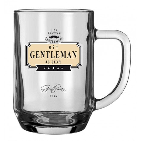 Gentleman Pivní sklenice - Být gentleman je sexy