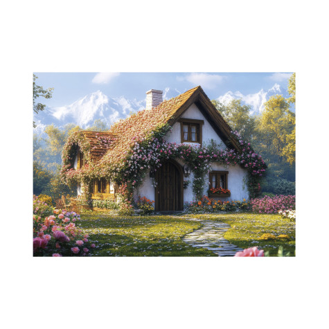 Dino Puzzle Chata v údolí 100 XL dílků ~ 2