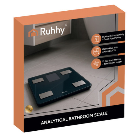 Analytická osobní LCD váha černá Ruhhy 20675 ~ 7