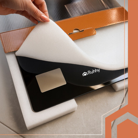 Analytická osobní LCD váha černá Ruhhy 20675 ~ 8