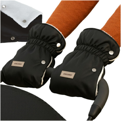 Rukavice na kočárek černé Kruzzel 25814 ~ 1