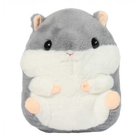 Polštář s dekou 2v1 Křeček šedý Kruzzel 25638 ~ 1