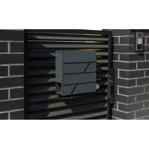 Poštovní schránka z oceli antracit Malatec 6238 ~ 9