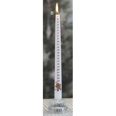 Adventní svíčka kužel 2,4x30cm - Perníček