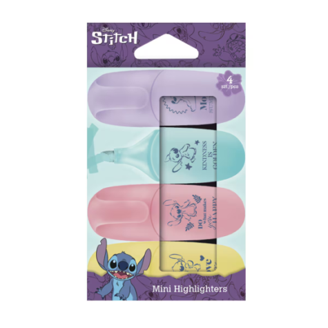 Zvýrazňovač mini Stitch Pastel 4 ks ~ 2
