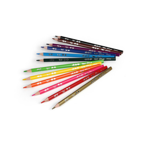 Tříhranné pastelky Stitch Blue 12 ks ~ 2