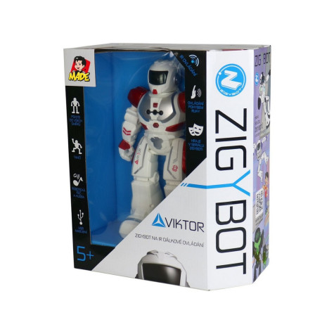 MaDe Zigybot Viktor robot 27 cm červený ~ 5