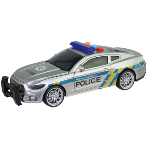 MaDe Policejní auto na setrvačník 17 cm se zvukem a efekty ~ 3