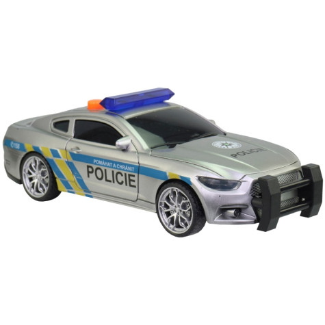 MaDe Policejní auto na setrvačník 17 cm se zvukem a efekty ~ 4