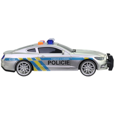 MaDe Policejní auto na setrvačník 17 cm se zvukem a efekty ~ 5