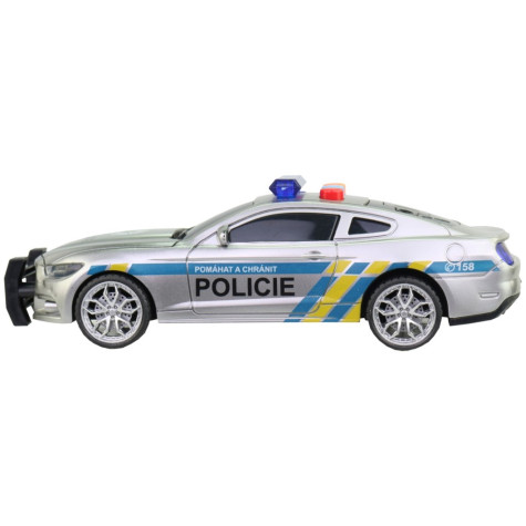 MaDe Policejní auto na setrvačník 17 cm se zvukem a efekty ~ 6