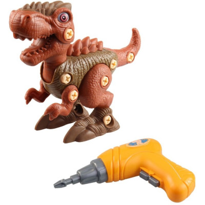 Dinosaurus ke šroubování 15x20cm - hnědý