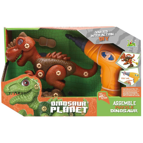 Dinosaurus ke šroubování 15x20cm - hnědý ~ 3